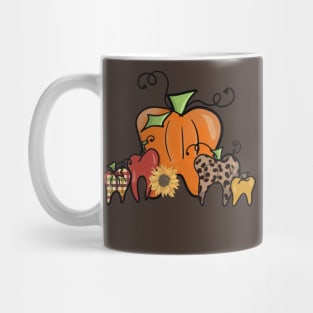 Pumpkin dental teeth tooth fall design Mug